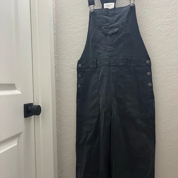 American Eagle Outfitters Black Denim Overalls - Picture 4 of 10